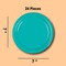 24 Count Teal Paper Dessert Plates for Birthday Shower Wedding Events 7 Inch
